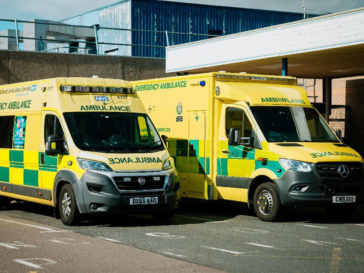 Royal Shrewsbury Hospital ambulance stock 