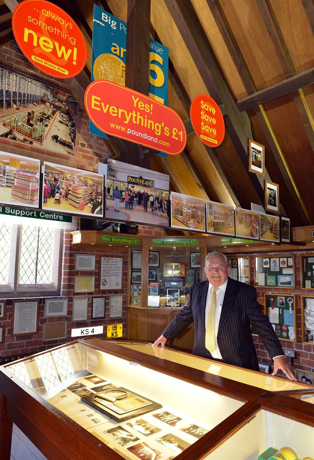 Keith Smith at the museum in the grounds of Ludstone Hall, Claverley. The museum raised thousands of pounds for charities in the village, including All Saints' Church.