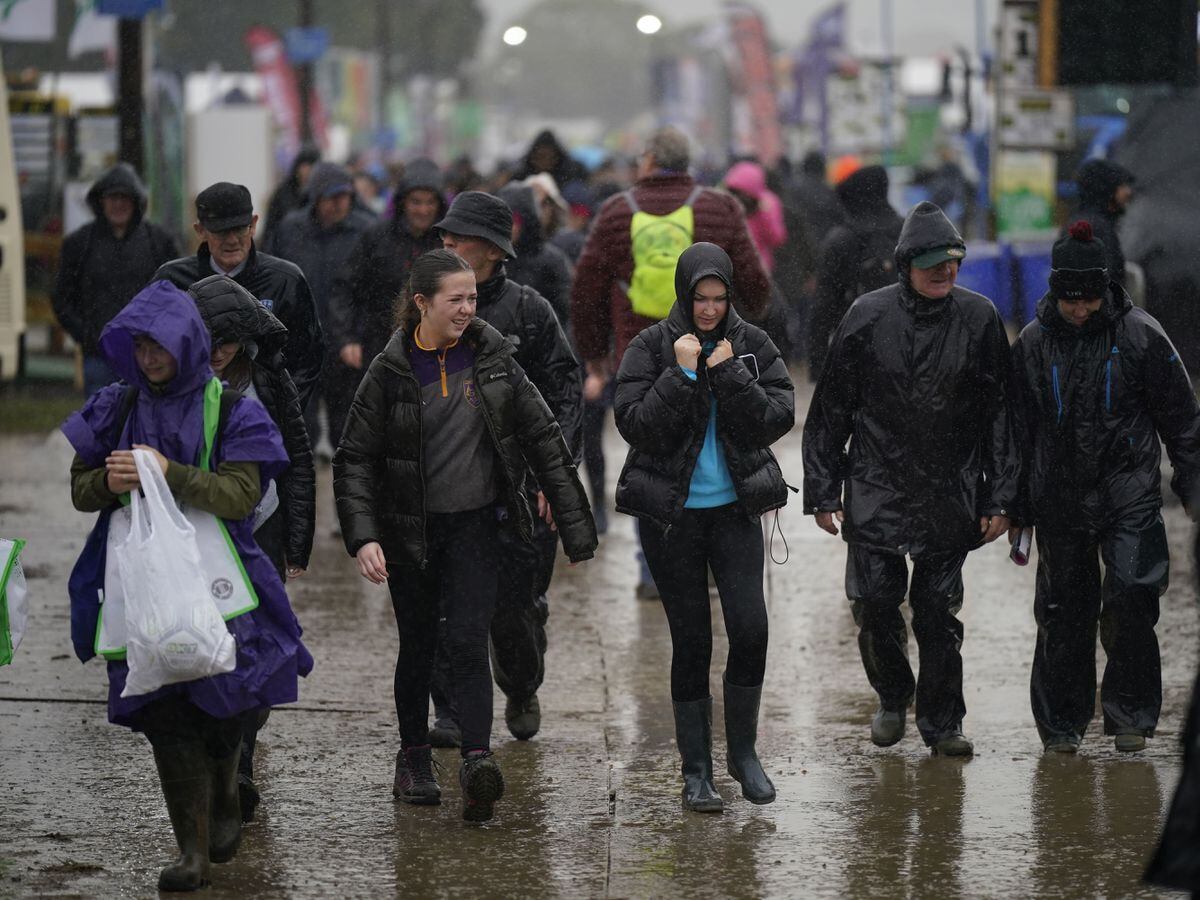 Crowds brave the weather during the National Ploughing Championships in Ireland
