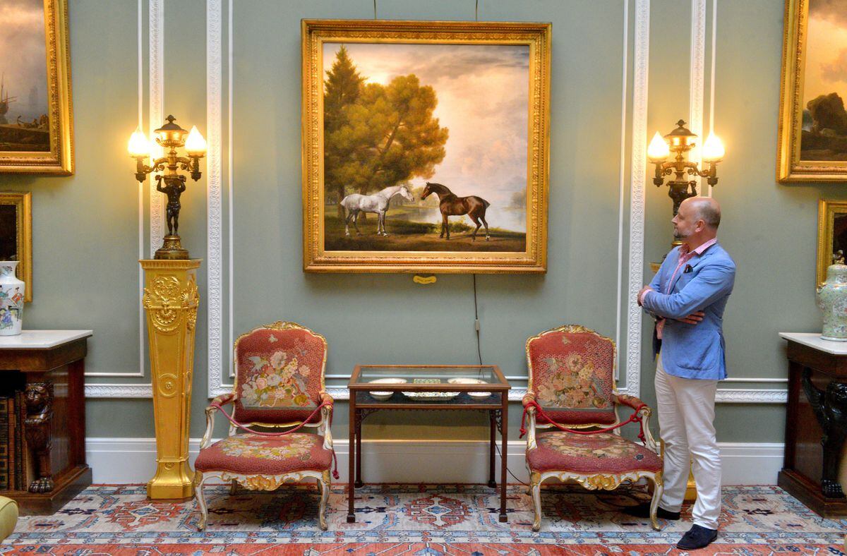 Gareth admires this painting by George Stubbs