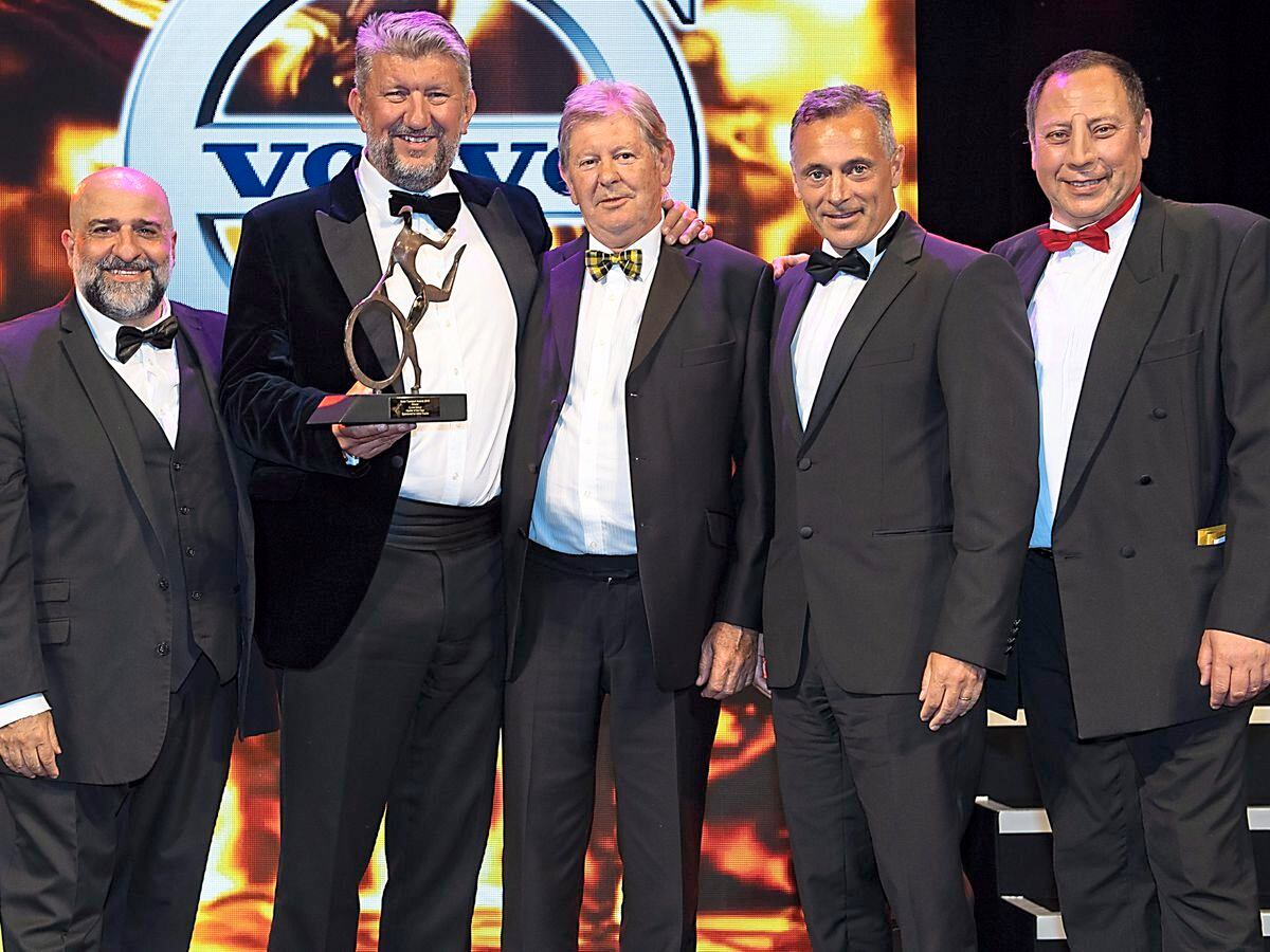 Culina is presented with the Haulier of the Year award