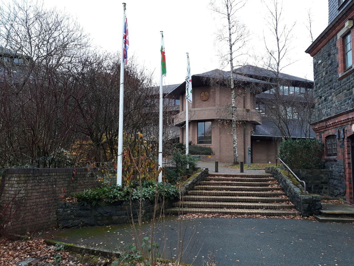 Powys County Council's headquarters in Llandrindod Wells