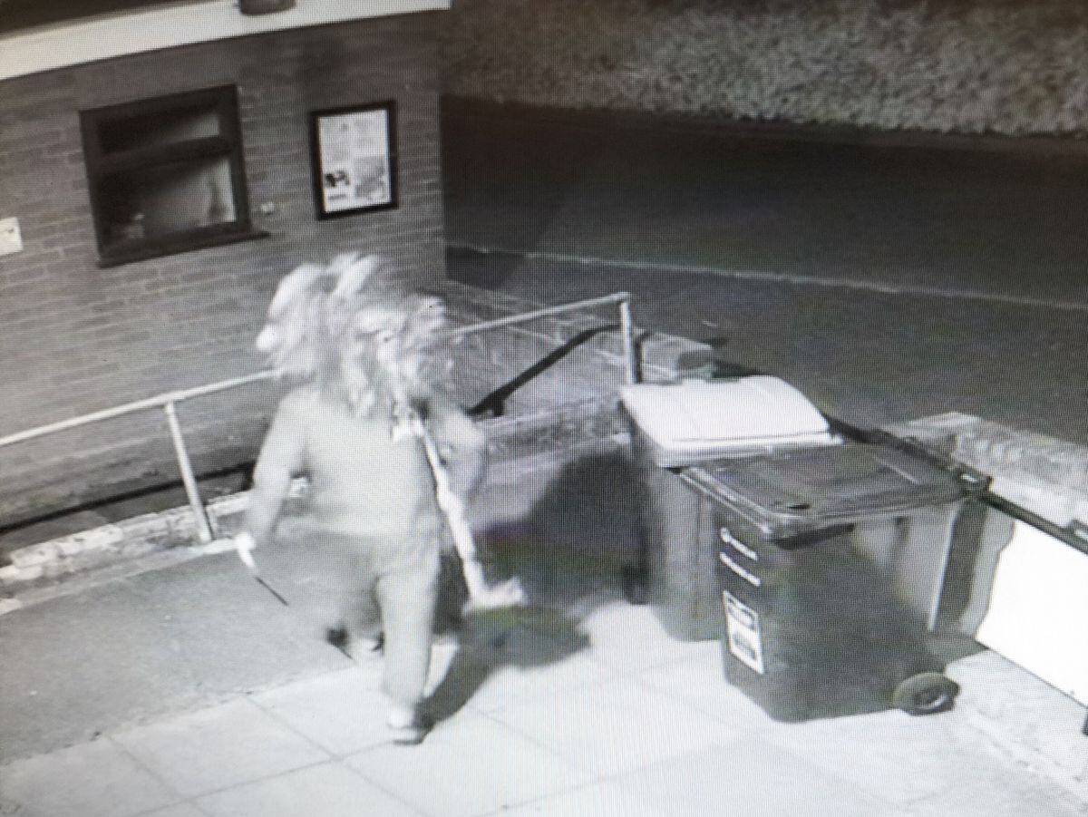 CCTV footage showed a man remove the bush at around 3am on Thursday, June 1