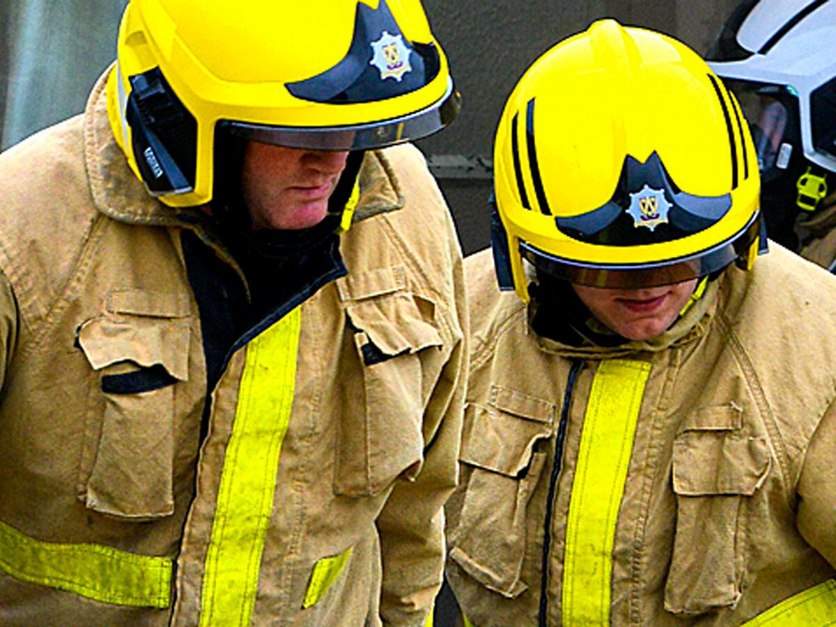 Fire crews were called to the incident near Market Drayton