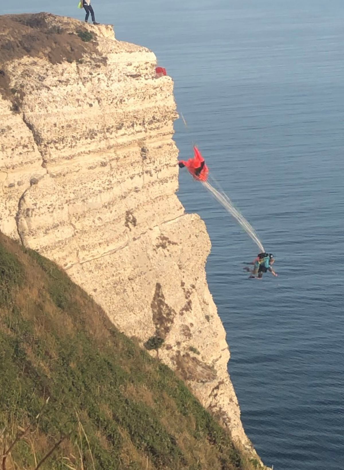 Jumping from Beer Head cliffs