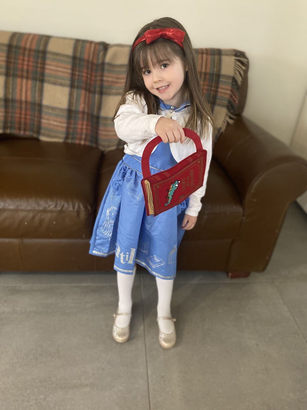Edie, aged 3, as Matilda