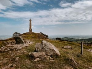 Admiral Rodney's Pillar on top of Breidden Hill in Powys  