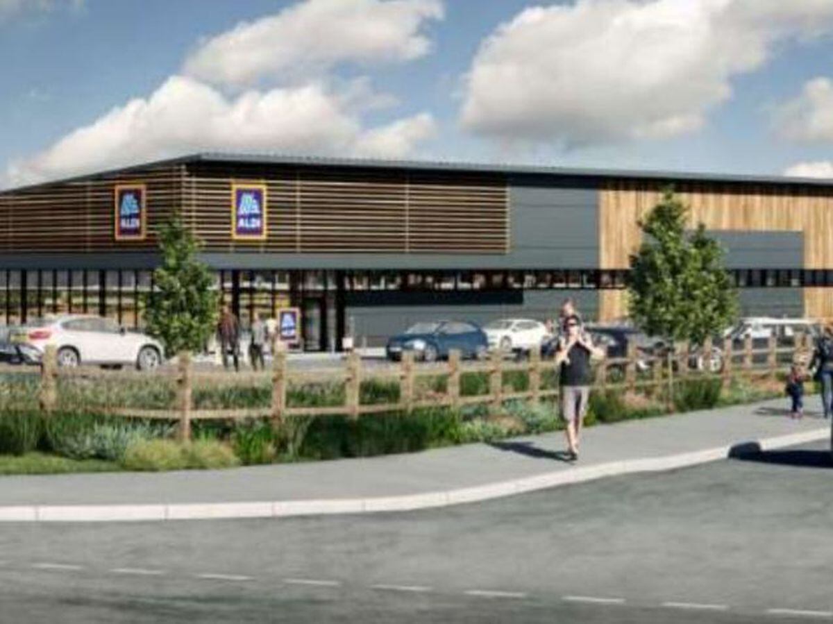 How the new Aldi store next to Battlefield Roundabout could look.