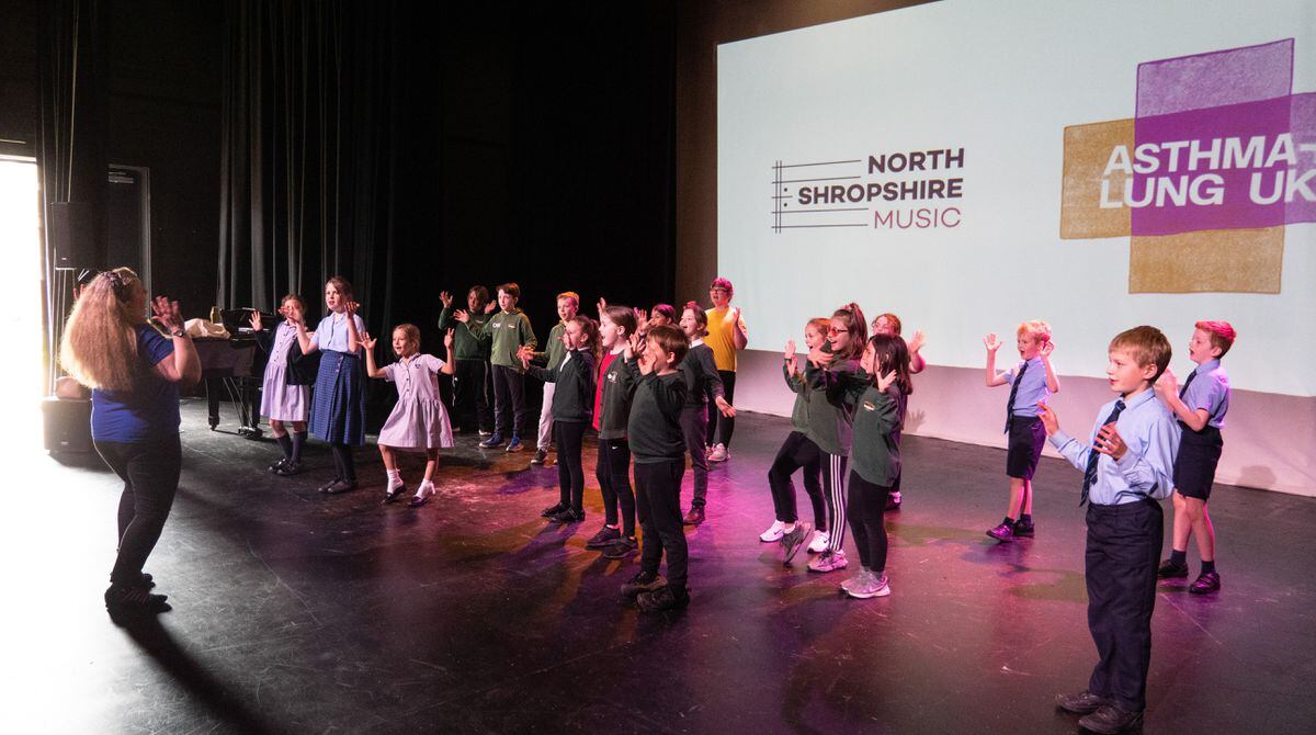 Pupils from Moreton Hall take part in the Big Sing