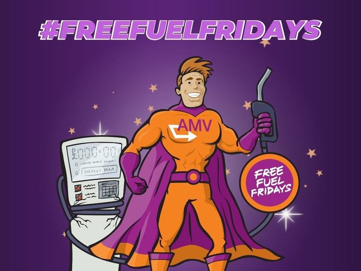AMV Couriers will give away a tank of fuel worth up to £100 to someone local every week.