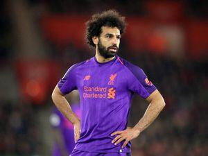 Liverpool's Mohamed Salah during the Premier League match at St Mary's Stadium, Southampton