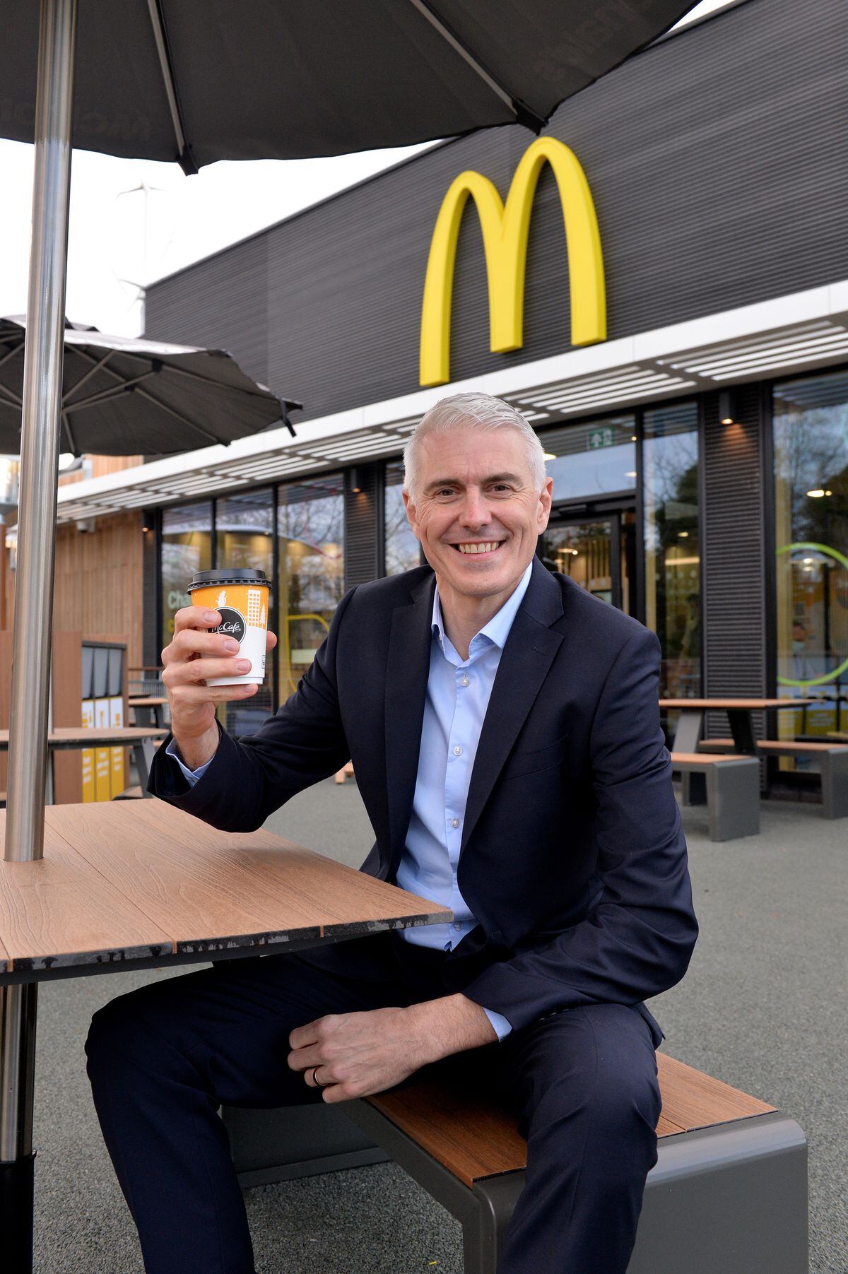 McDonald's franchisee Matthew Winfield ahead of the opening of the new restaurant