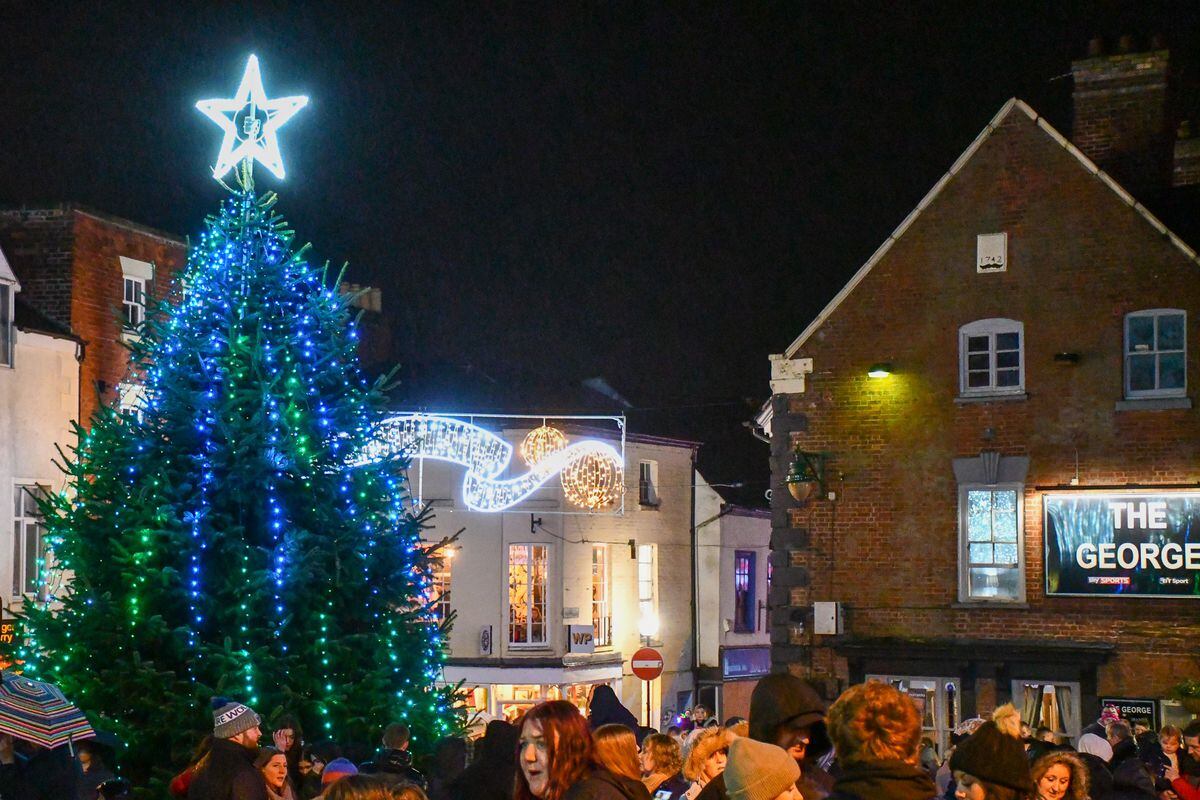 The Oswestry lights switch-on. Photo: Graham Mitchell