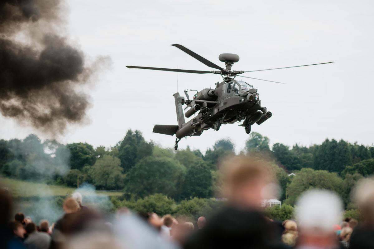 Royal Air Force Cosford Air Show 2019. In Picture: Westland Apache