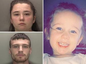 Kaylee-Jayde Priest, right, was killed by her mother Nicola Priest and Callum Redfern, left