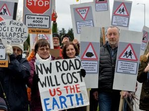 Protests have taken place against plans for the road