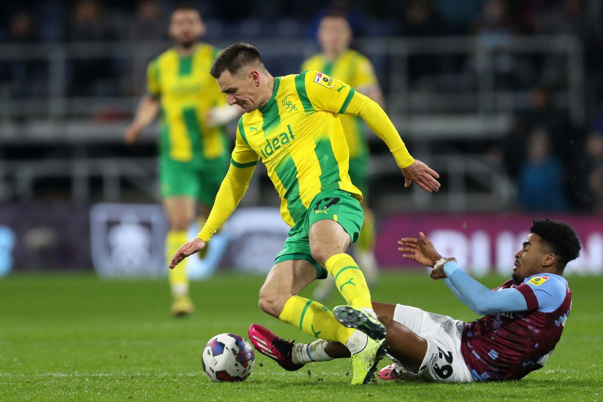 Jed Wallace in action against Burnley (Photo by Adam Fradgley/West Bromwich Albion FC via Getty Images).