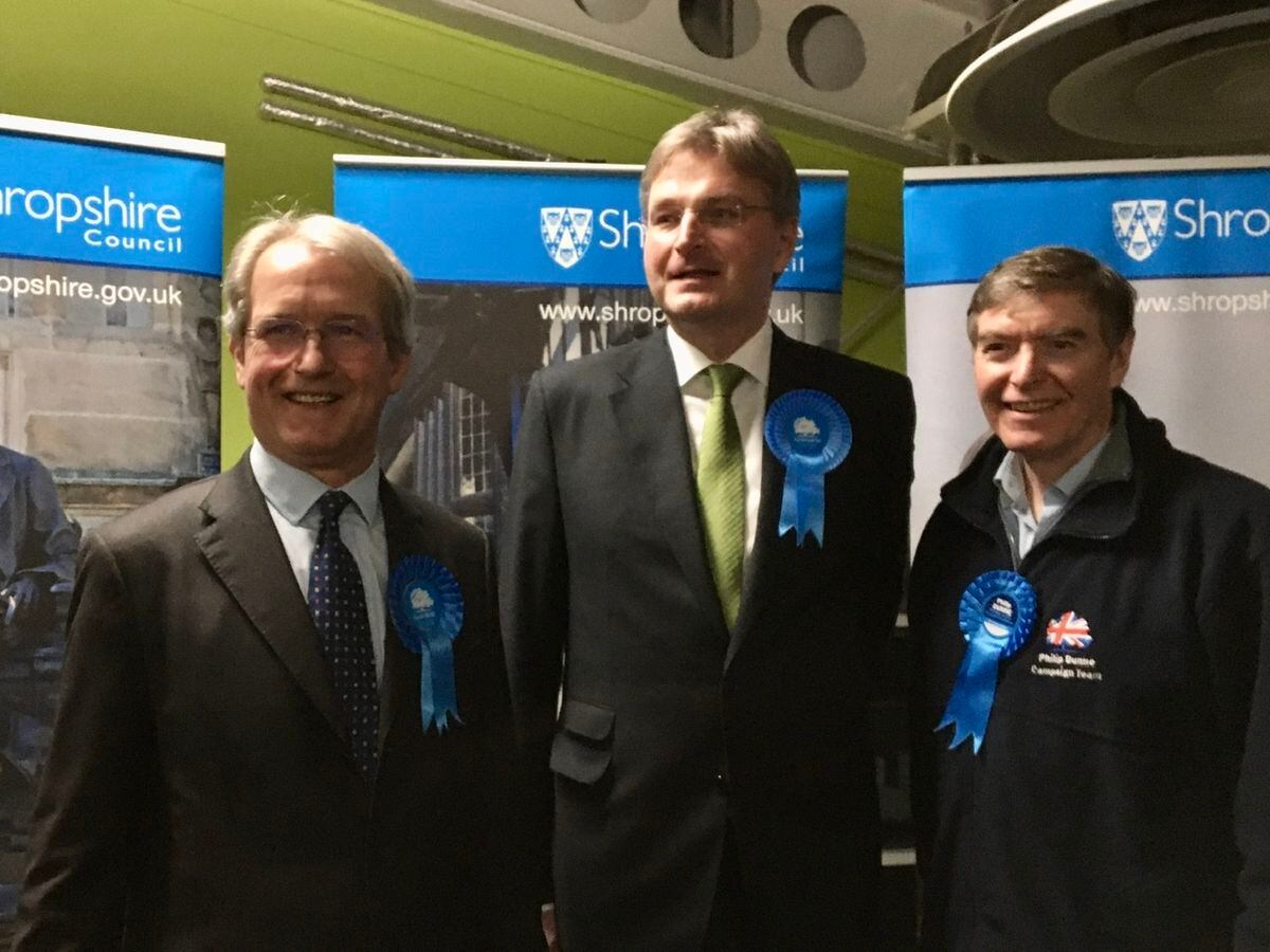 Owen Paterson, Shrewsbury MP Daniel Kawczynski and Philip Dunne, South Shropshire, all retained their seats for the Conservatives in 2019