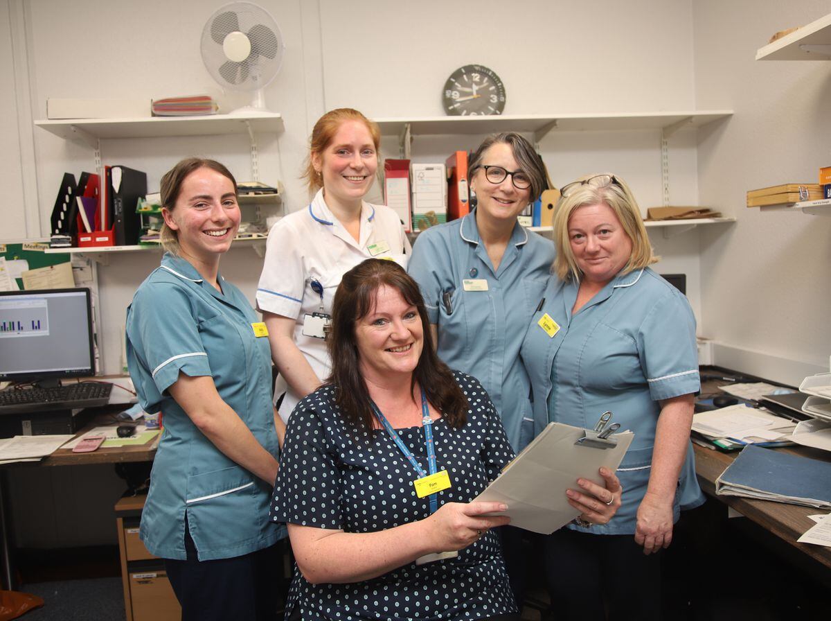 Emma Hicks, Ursula Owen and other members of the Macmillan clinical specialist occupational therapists’ team