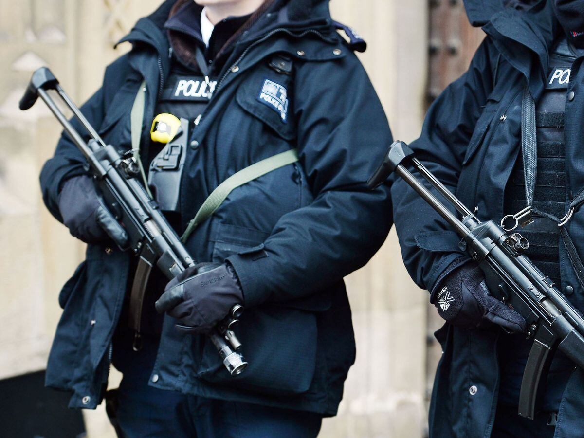 There was an increase in armed police incidents last year, according to figures.