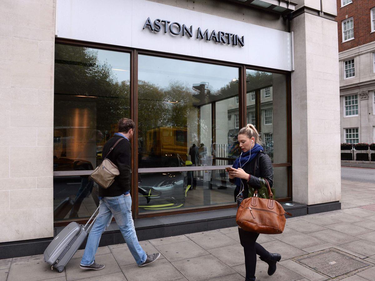 Stratstone's Aston Martin showroom in London's Park Lane