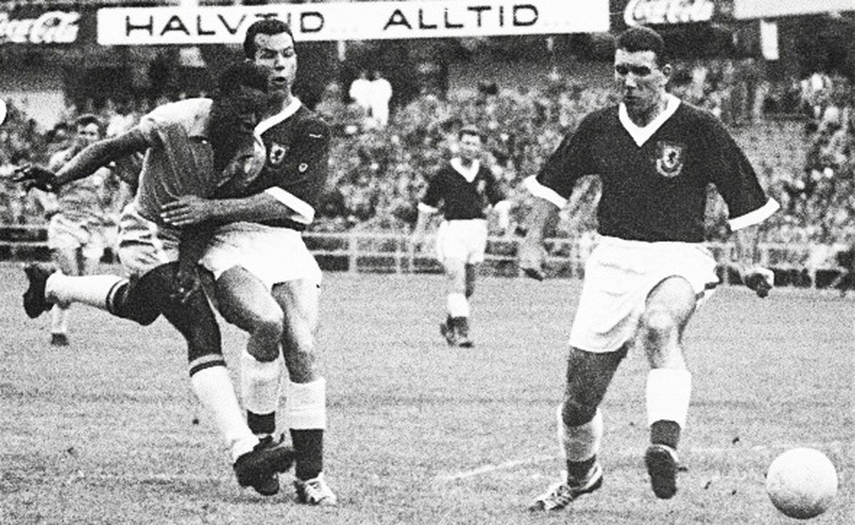Pele scored as Wales lost in the quarter finals to Brazil