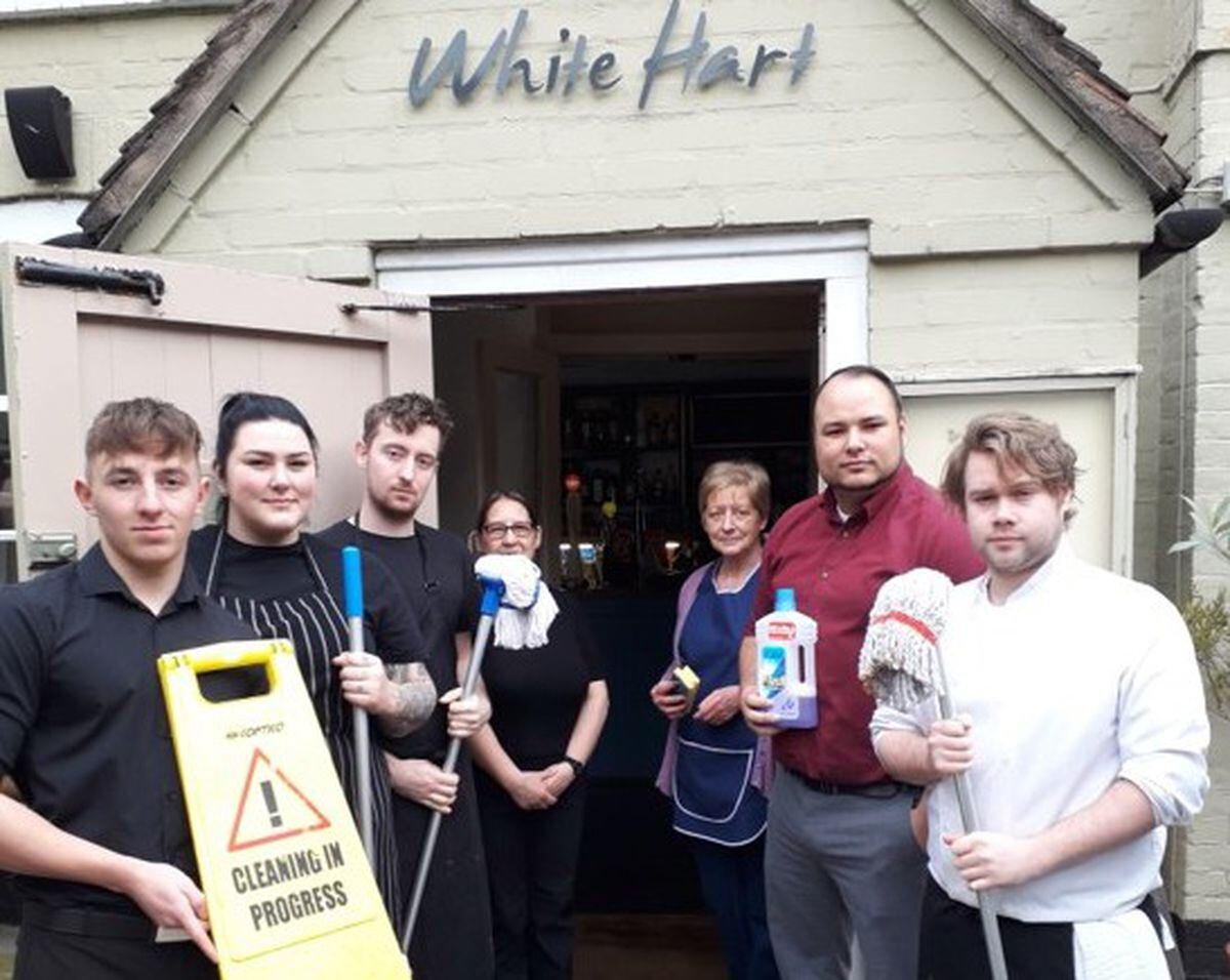 Staff at the White Hart