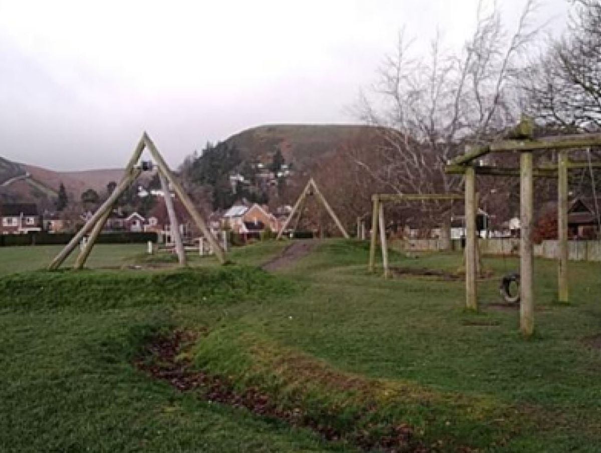 Play equipment at Brooksbiry Recreation Ground. Picture: Church Stretton Town Council