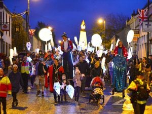 community lantern parade through the village of Royal Hillsborough
