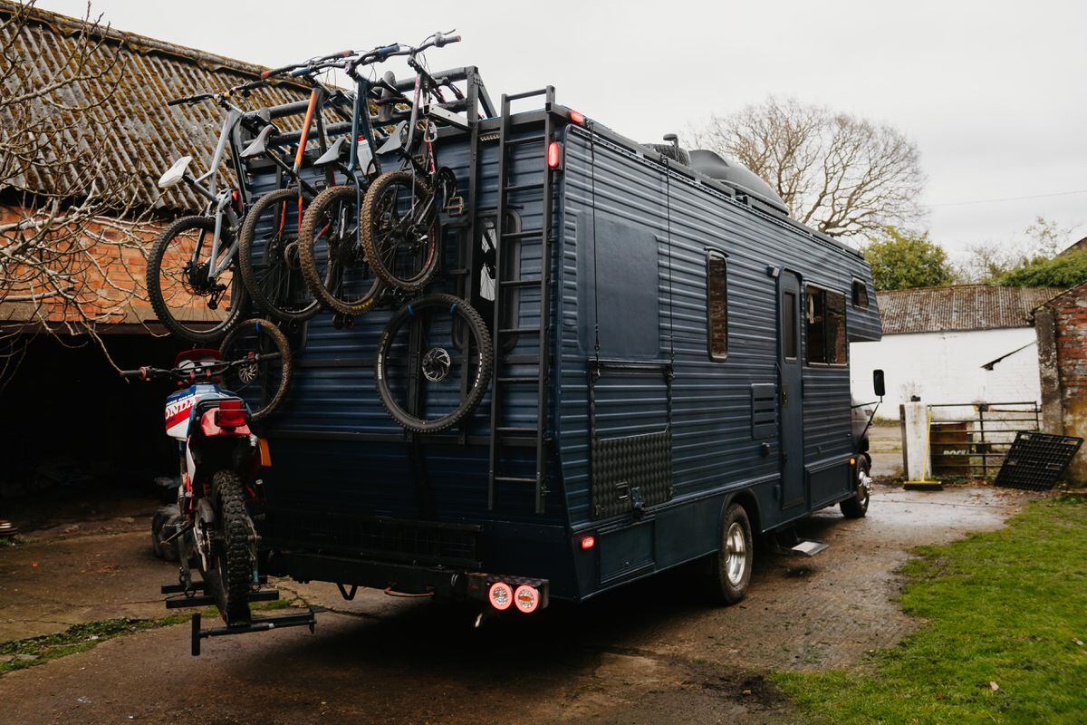 There's plenty of storage for bikes as well to get out and about while on their adventure