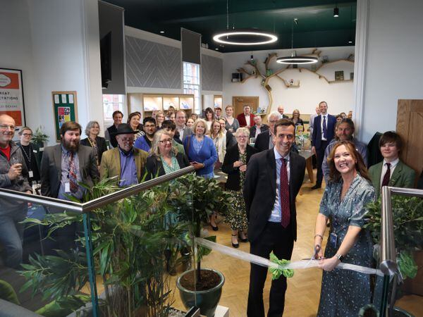 Last month's official opening of Oswestry School's new library (picture Oswestry School)