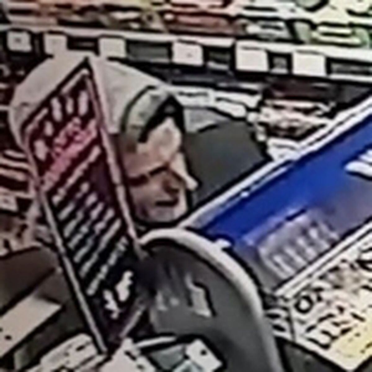 The CCTV image released by police