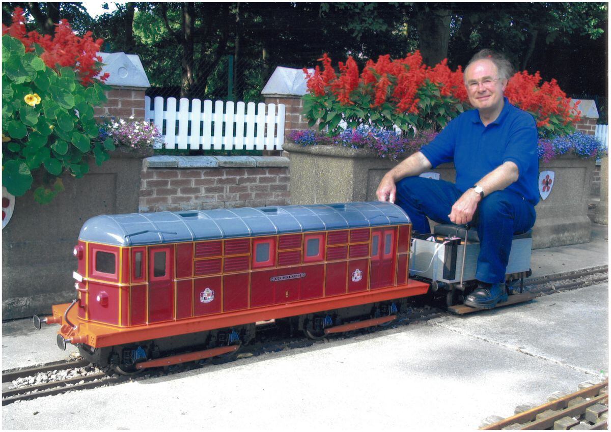 Kenneth Abbott, owner of the locomotive model collection