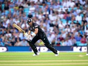 Manchester Originals' Joe Clarke bats during The Hundred match at The Kia Oval, London. Picture date: Thursday July 22, 2021..