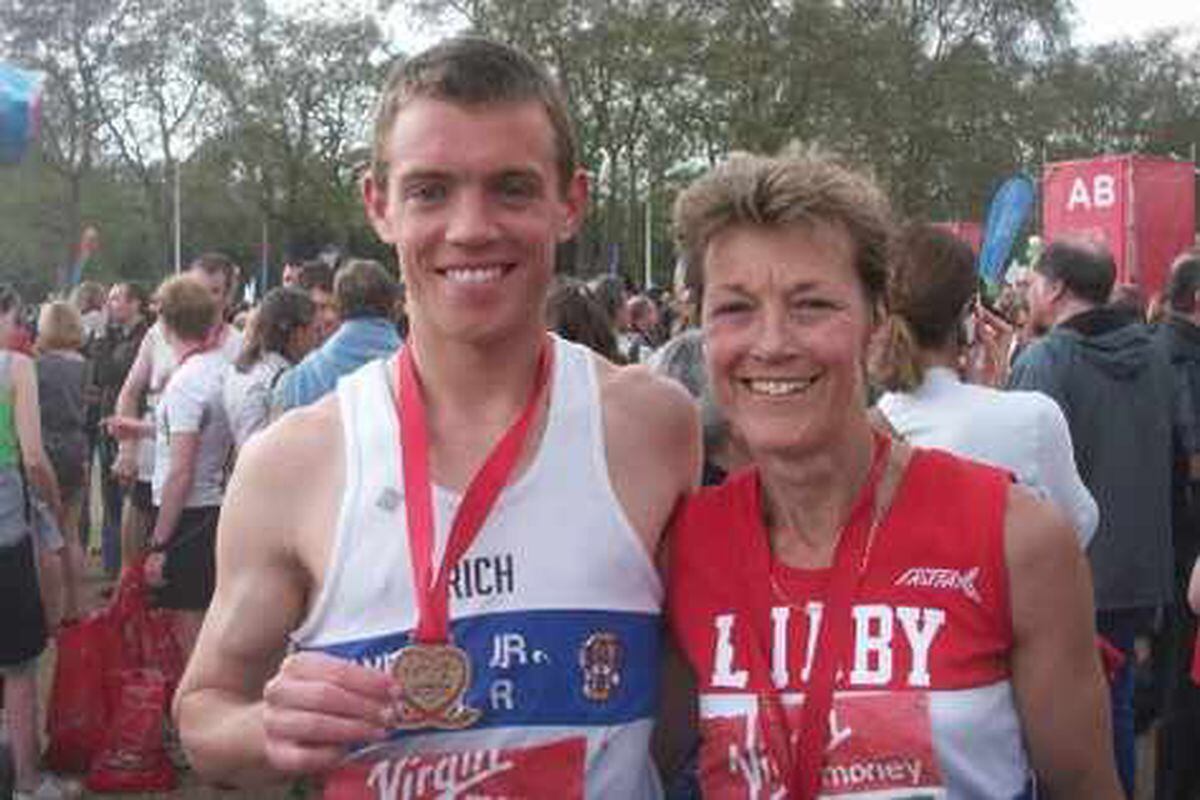 Shropshire mother and son in London Marathon Guinness record