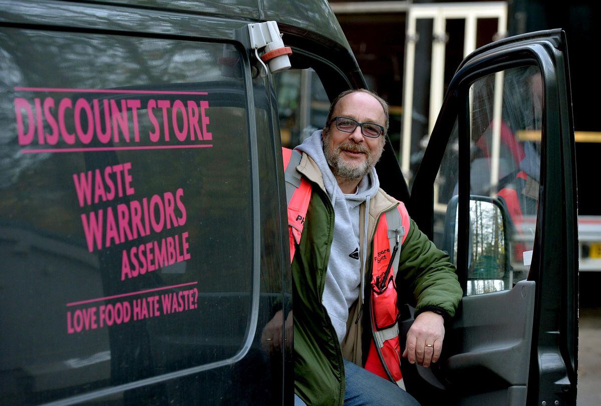 Telford Food Share project's driver, Phil Wilson from Dawley