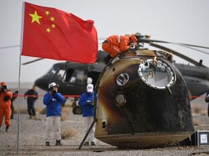 The return capsule of the Shenzhou-13 manned space mission