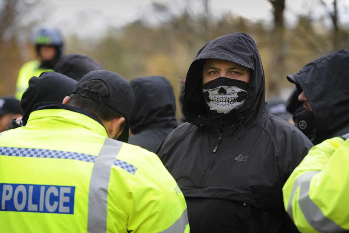English Defence League Telford protest - video and pictures ...
