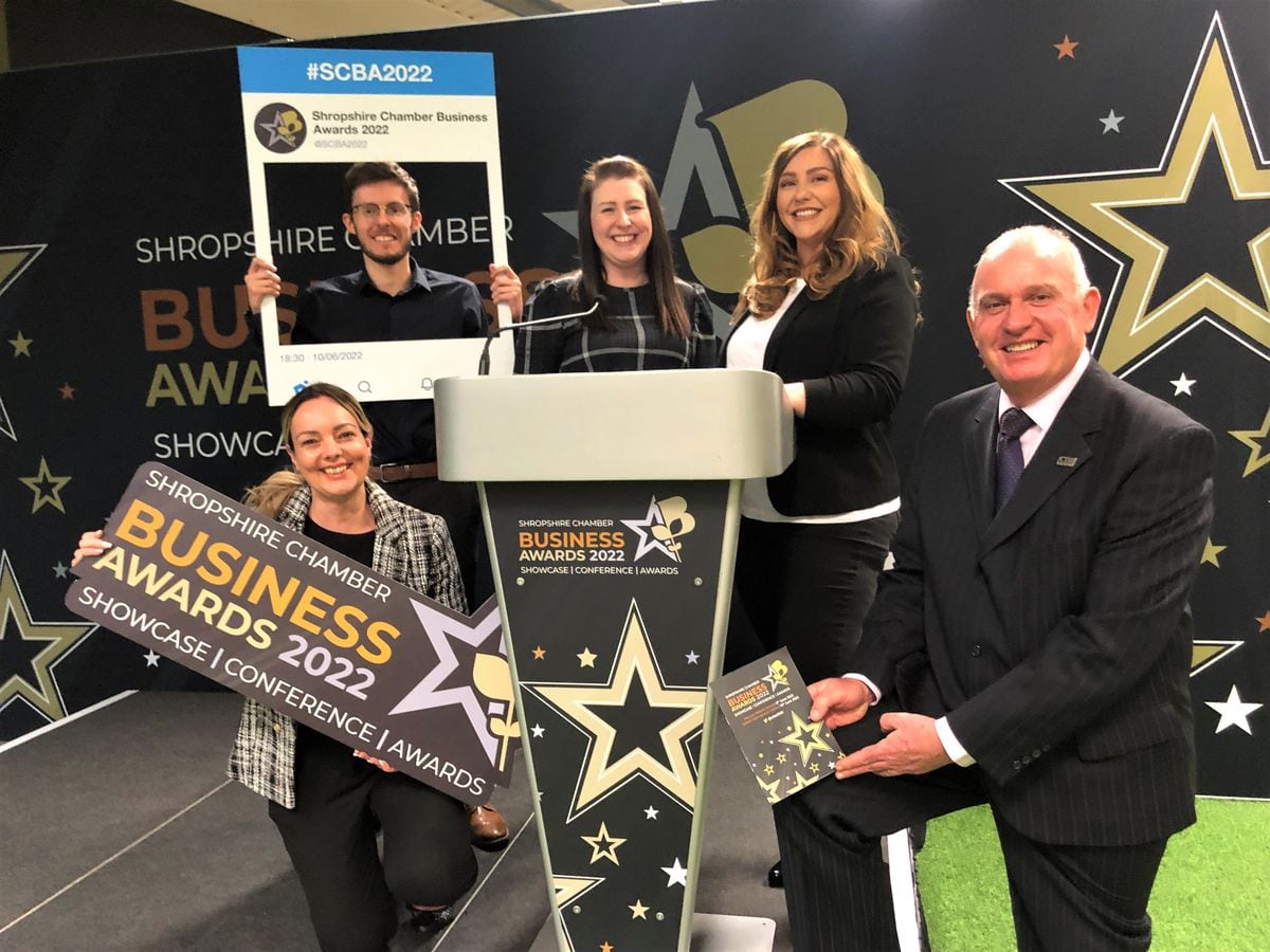 Shropshire Chamber’s team at the launch of the 2022 business awards