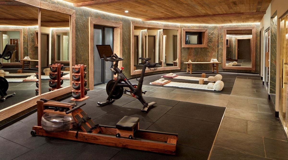 The house includes a gym