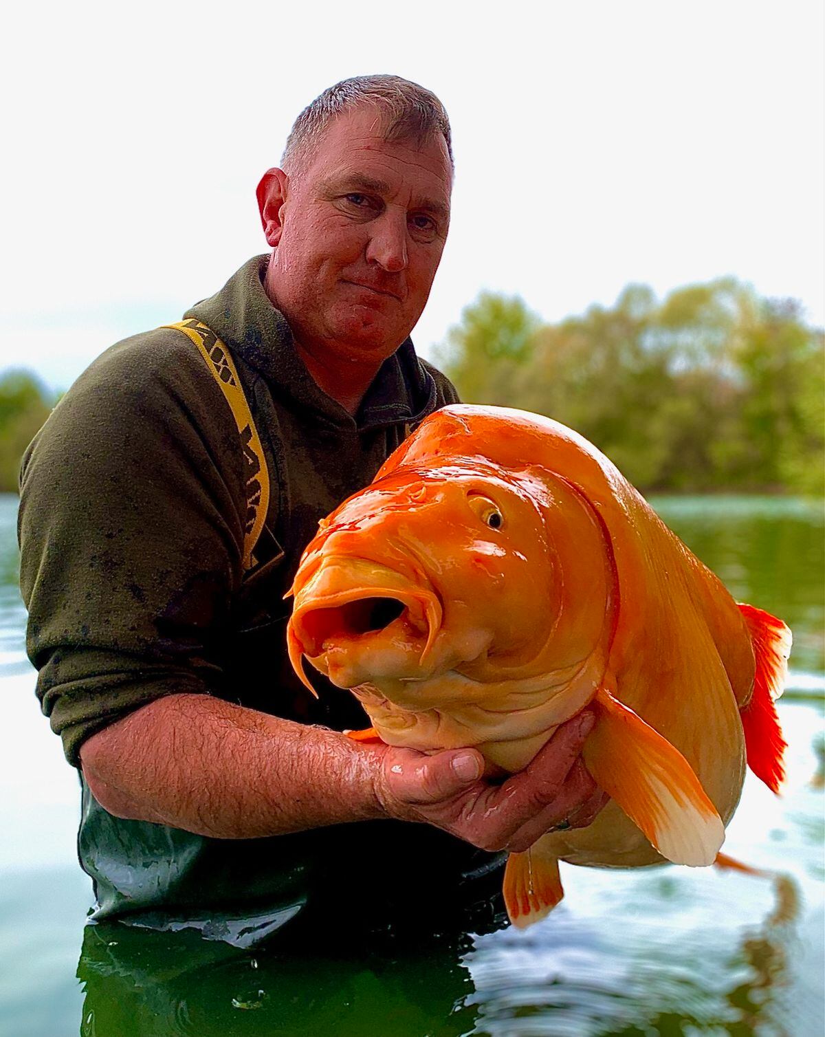 The gigantic orange specimen, aptly nicknamed The Carrot, weighed a whopping 67lbs 4ozs