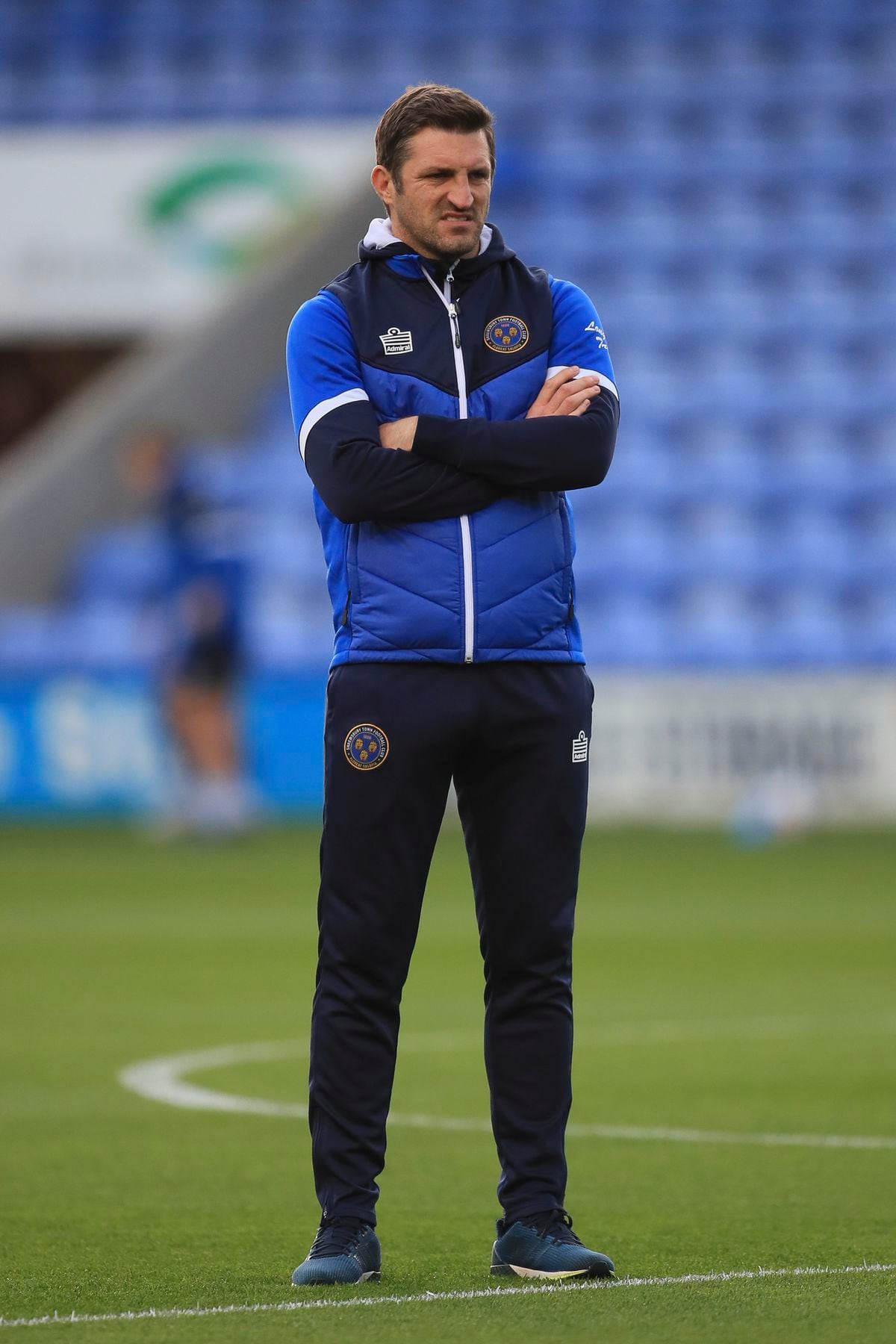 Sam Ricketts the head coach / manager of Shrewsbury Town. (AMA)