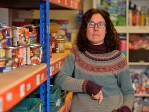 Karen Williams from Shrewsbury Food Bank Plus