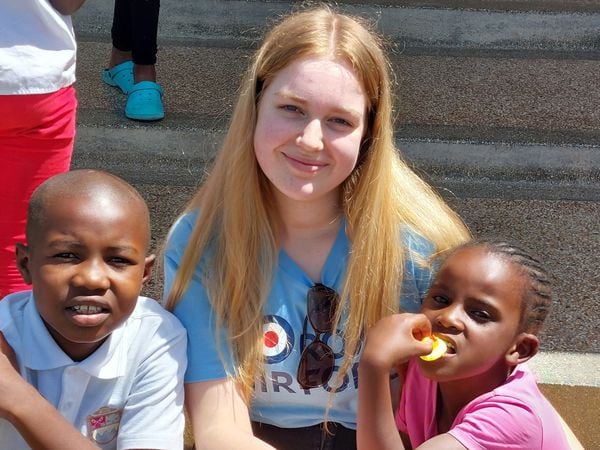 Charlotte Hope revisiting the Restart charity where she had previously volunteered