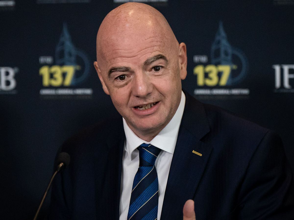 FIFA president Gianni Infantino during a meeting