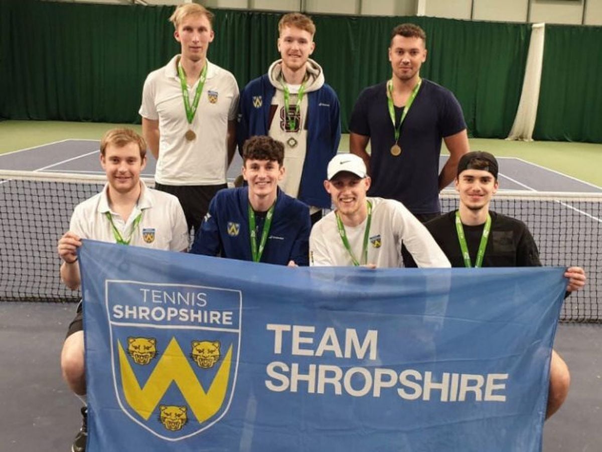 Shropshire’s men’s team, led by captain Alex Parry, gained promotion in the LTA Winter County Cup last year after winning Group 5A.