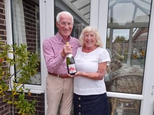 Married Poppy Appeal collectors Barry and Tricia Oldham 