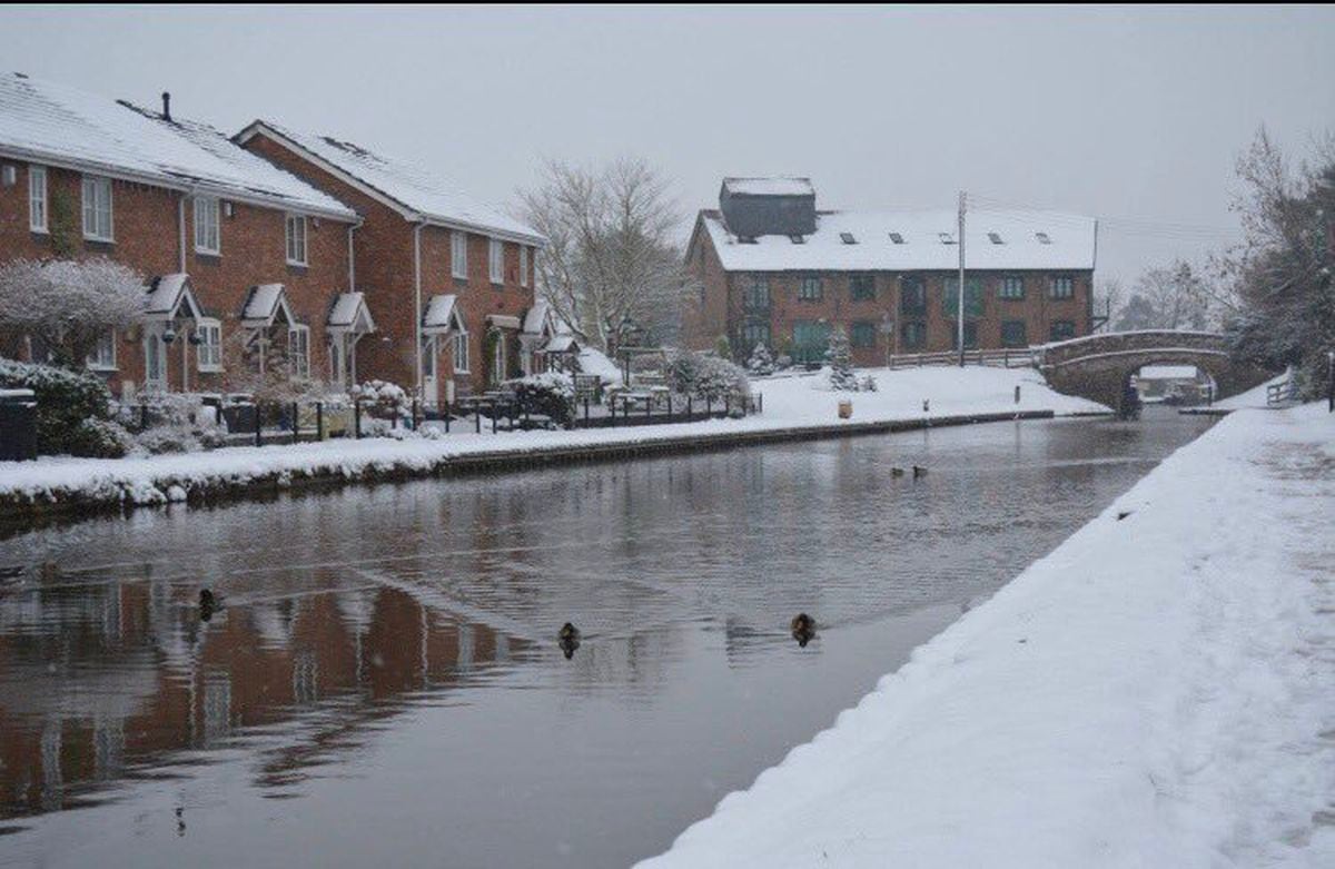 Becky Timmis sent us this brilliant picture of the snowy scenes in Market Drayton