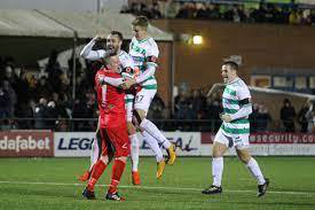 TNS after a penalty shootout win in a previous SPFL Trophy campaign (TNSFC)