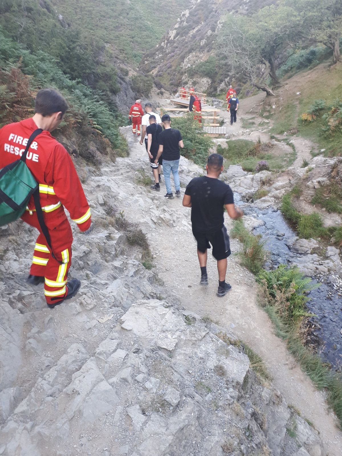 Police and Fire Crews dispatched to Carding Mill Valley Photo: South Shropshire SNT's